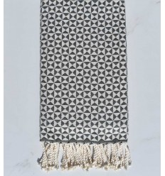 Fouta papillon gris anthracite 