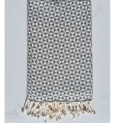 Fouta papillon gris ardoise 