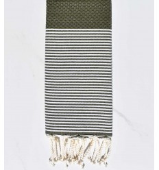 Enfant Nid d'abeille vert militaire 