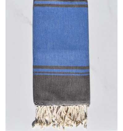 serviette de plage RAF-RAF bleu  et  marron