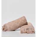 Serviette invité ELYSSA beige foncé 