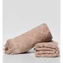 Serviette invité ELYSSA beige foncé 