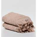 Serviette invité ELYSSA beige foncé 