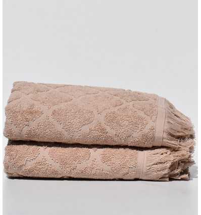 Serviette invité ELYSSA beige foncé