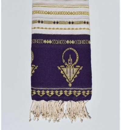 Fouta khlela mauve bizantium