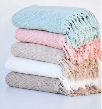 Serviette de bain HAMILCAR saumon 