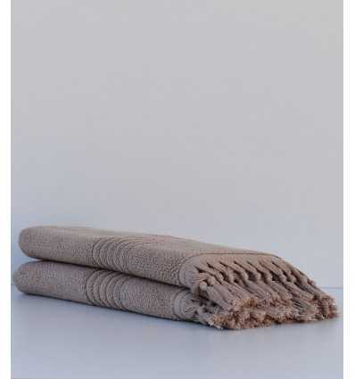 Serviette de bain  HANNABAL beige foncé 