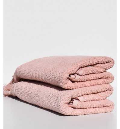 Serviette invité HANNIBAL  saumon 