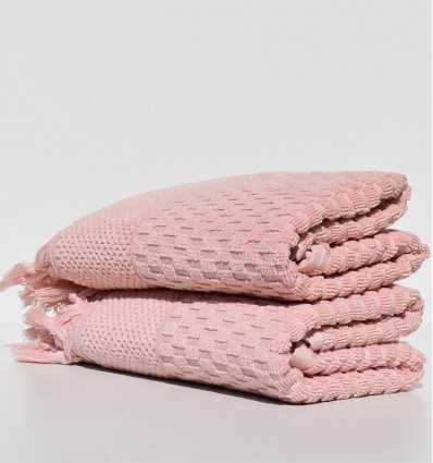 Serviette invité HAMILCAR saumon