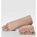 Serviette invité HAMILCAR beige foncé 