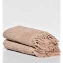 Serviette invité HAMILCAR beige foncé 