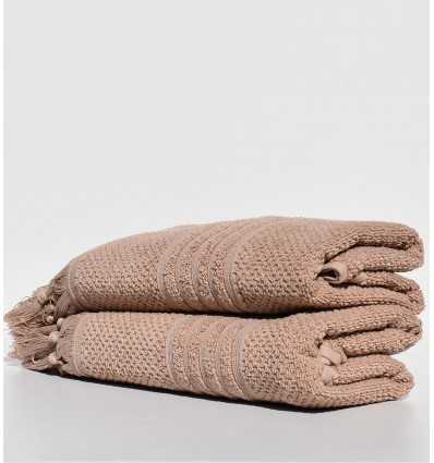 serviette invité HANNIBAL beige foncé