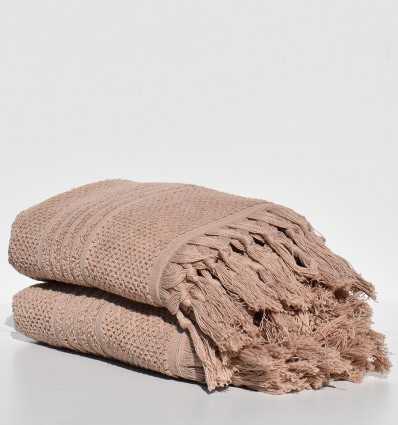 serviette invité HANNIBAL beige foncé