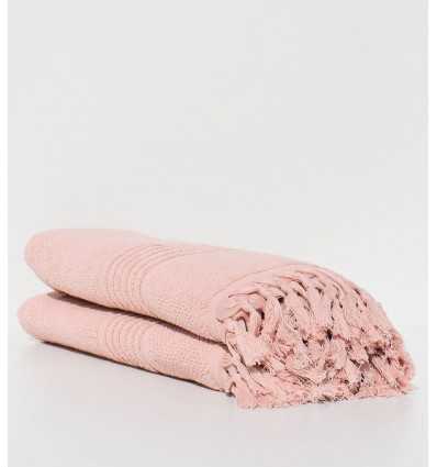 Draps  de bain HANNABAL saumon 