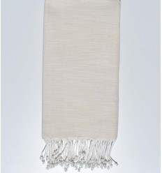 Jeté flammé blanche 2m*3m 