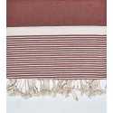 Jeté moyenne 1.5*2.5m rouge brique  - 1