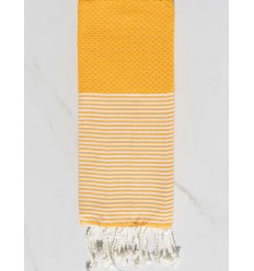 Enfant Nid d'abeille jaune Fouta Tunisia - 1