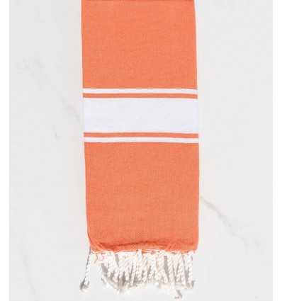 Fouta enfant couleur orange corail