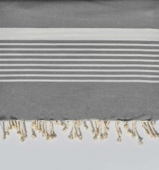 jeté gris Fouta Tunisia - 3 2