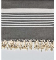 Jeté gris taupe 2m*2.80m  - 1 2