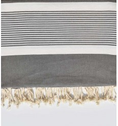 Jeté gris taupe 2m*2.80m  - 1