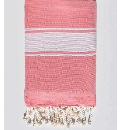 Fouta éponge rose incarnadin  - 1