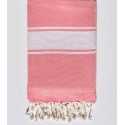 Fouta éponge rose incarnadin  - 1