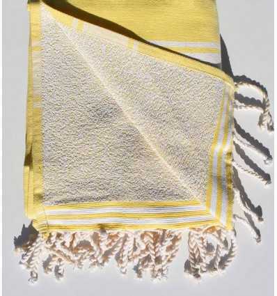 Fouta éponge jaune clair Fouta Tunisia - 2