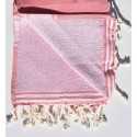 Fouta éponge rose incarnadin  - 2