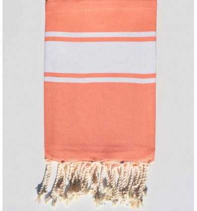 Fouta Plate rose saumon