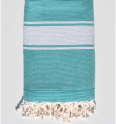 Fouta éponge vert sarcelle Fouta Tunisia - 2 2