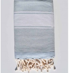 Fouta éponge bleu dragée  - 2 2