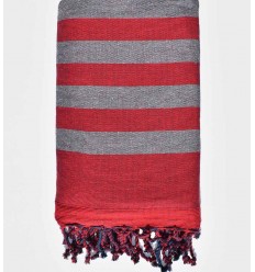 Eponge rouge foncé et gris  - 1