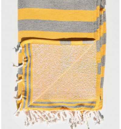 Éponge jaune et gris Fouta Tunisia - 2