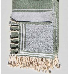 Fouta éponge vert pale Fouta Tunisia - 2