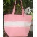 Sac de plage fouta rose dragée Fouta Tunisia - 1