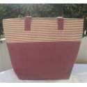 Sac rouge bourgogne avec lurex Fouta Tunisia - 2