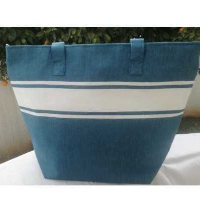 Sac de plage fouta bleu bondi