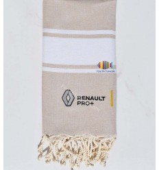 Serviette de plage brodée Renault Fouta Tunisia - 1