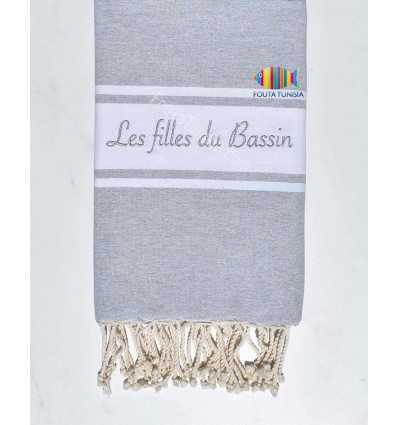 Serviette de plage brodée les filles du bassin Fouta Tunisia - 1