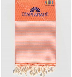 Serviette de plage nid d'abeille broderie l'esplanade Fouta Tunisia - 1