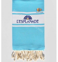 Serviette de plage brodée l'esplanade Fouta Tunisia - 1