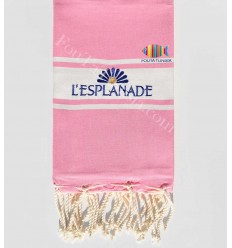 Serviette de plage brodée l'esplanade Fouta Tunisia - 1 2