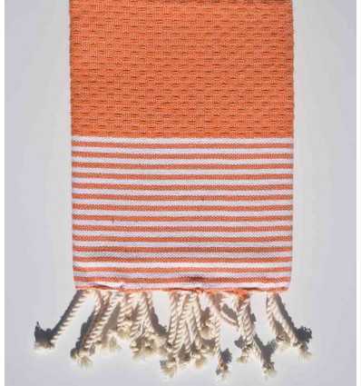 Lot de 10 serviettes de table couleur orange