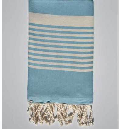 serviette de plage arthur azur clair