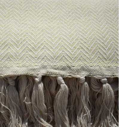 Plaid vert pistache Fouta Tunisia - 2