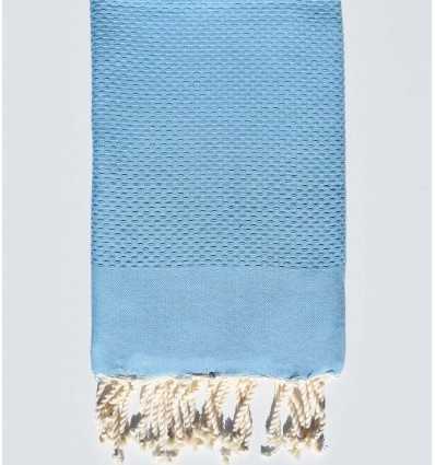 Serviette de plage unie bleu pastel