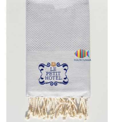 Serviette de plage personnalisée le petit hotel Fouta Tunisia - 6