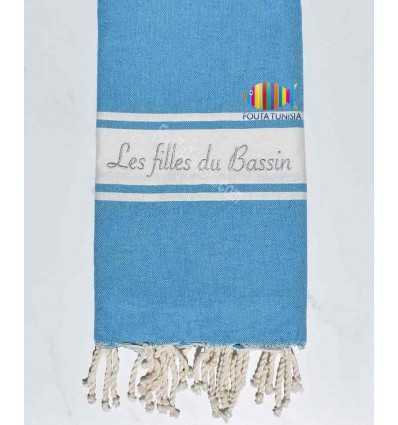 Serviette de plage brodée les filles du bassin Fouta Tunisia - 3