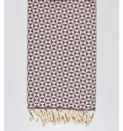 Fouta papillon bordeaux